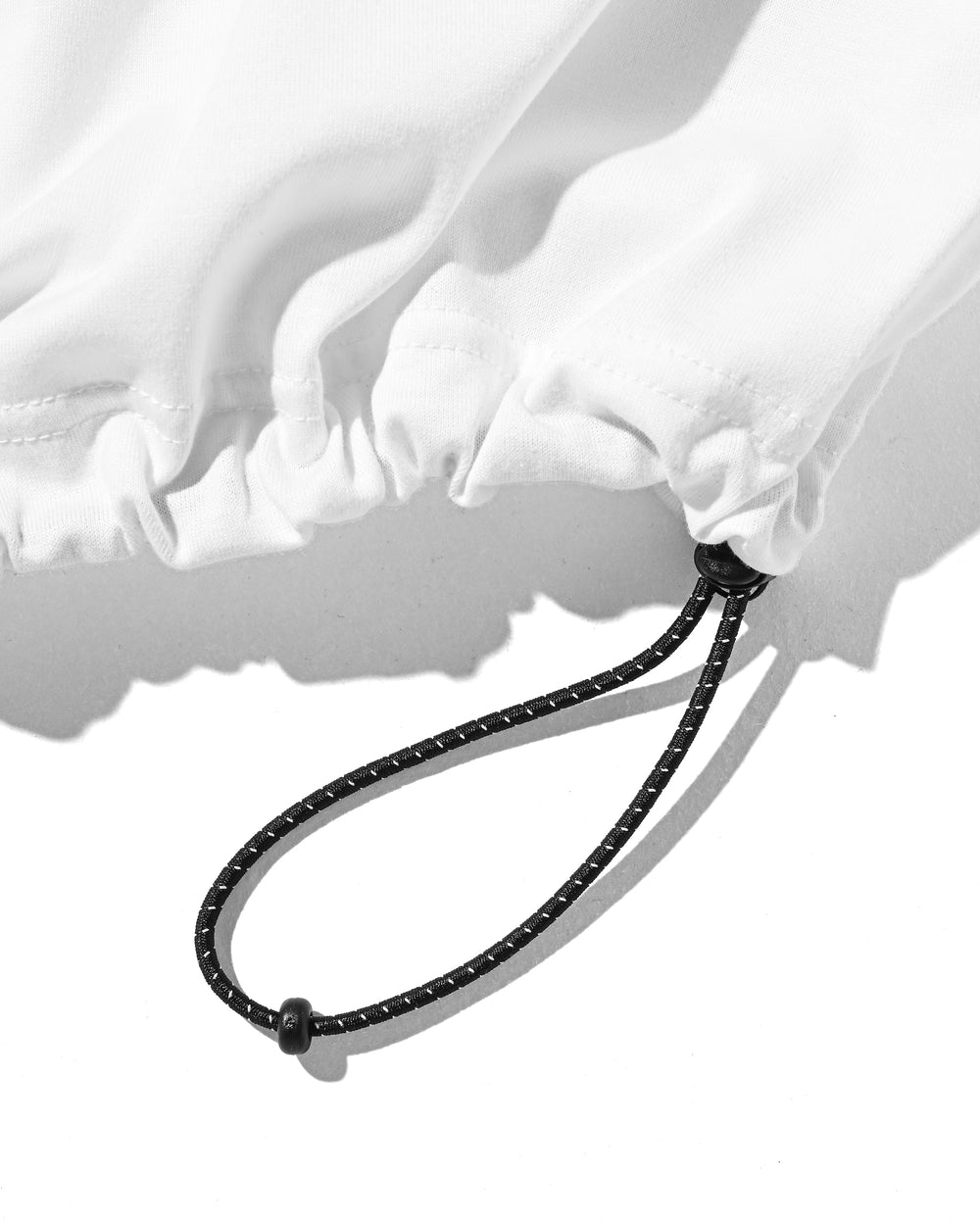CLESSTE / Staff T-Shirt With Drawstrings (White)