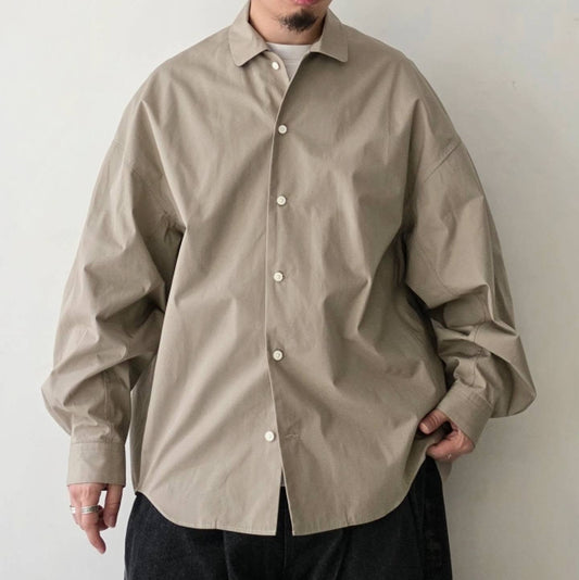 NONNOTTE / Draping Shirt 001 (Light Taupe)