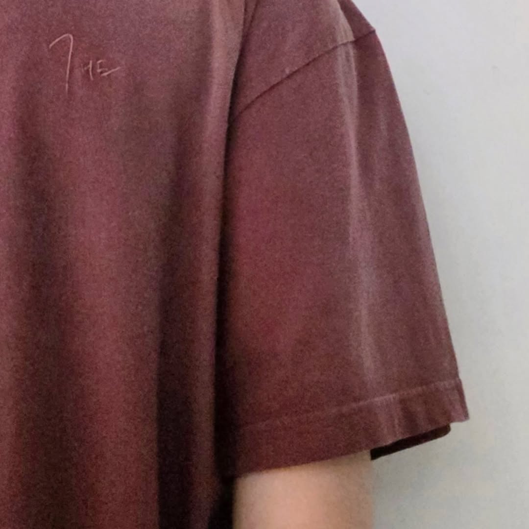 THE JEAN PIERRE / Signature Pigmentdye Grunge Destroy SS Tee (Bordeaux)