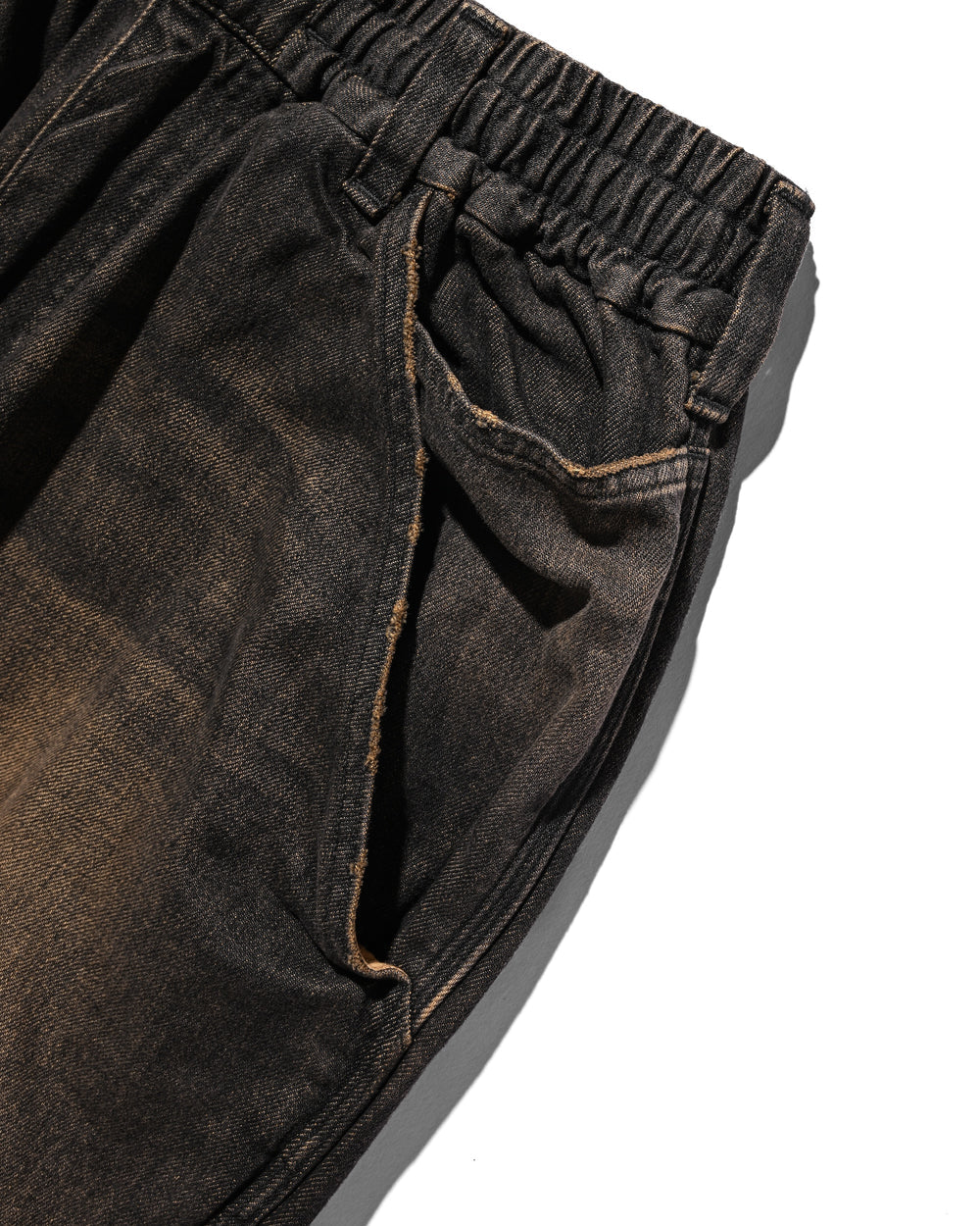 CLESSTE / Vintage Dyed Selvedge Denim Worker Pants  (Vintage Black)