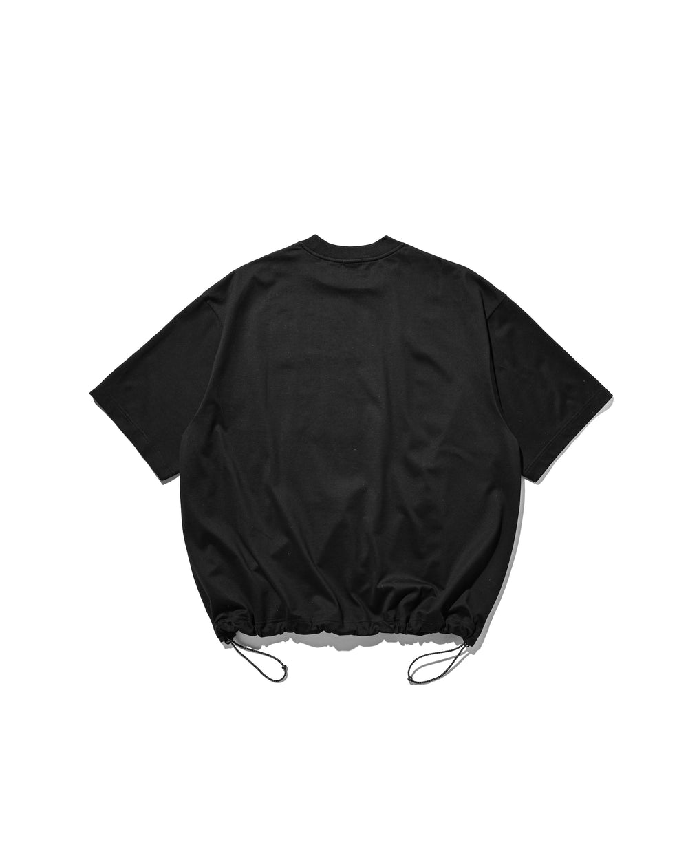 CLESSTE / College Logo Print Massive T-Shirt With Drawstrings (Black)
