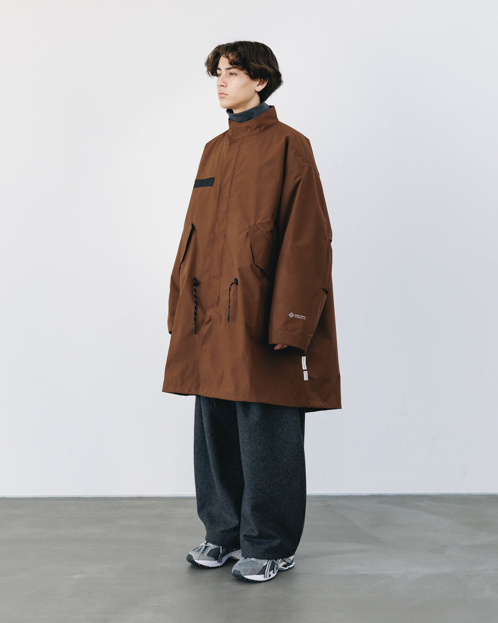 CLESSTE / +Phenix Windstopper ® By Gore-tex Labs City Fishtail Parka With Liner Jacket (Chocolate Brown)