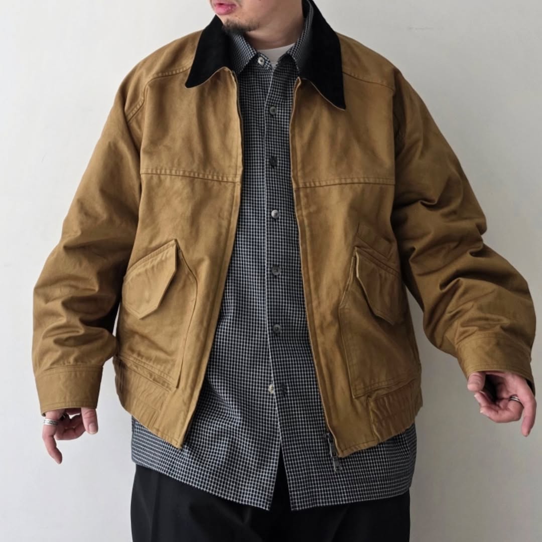 ANCELLM / Zip Blouson (Beige)