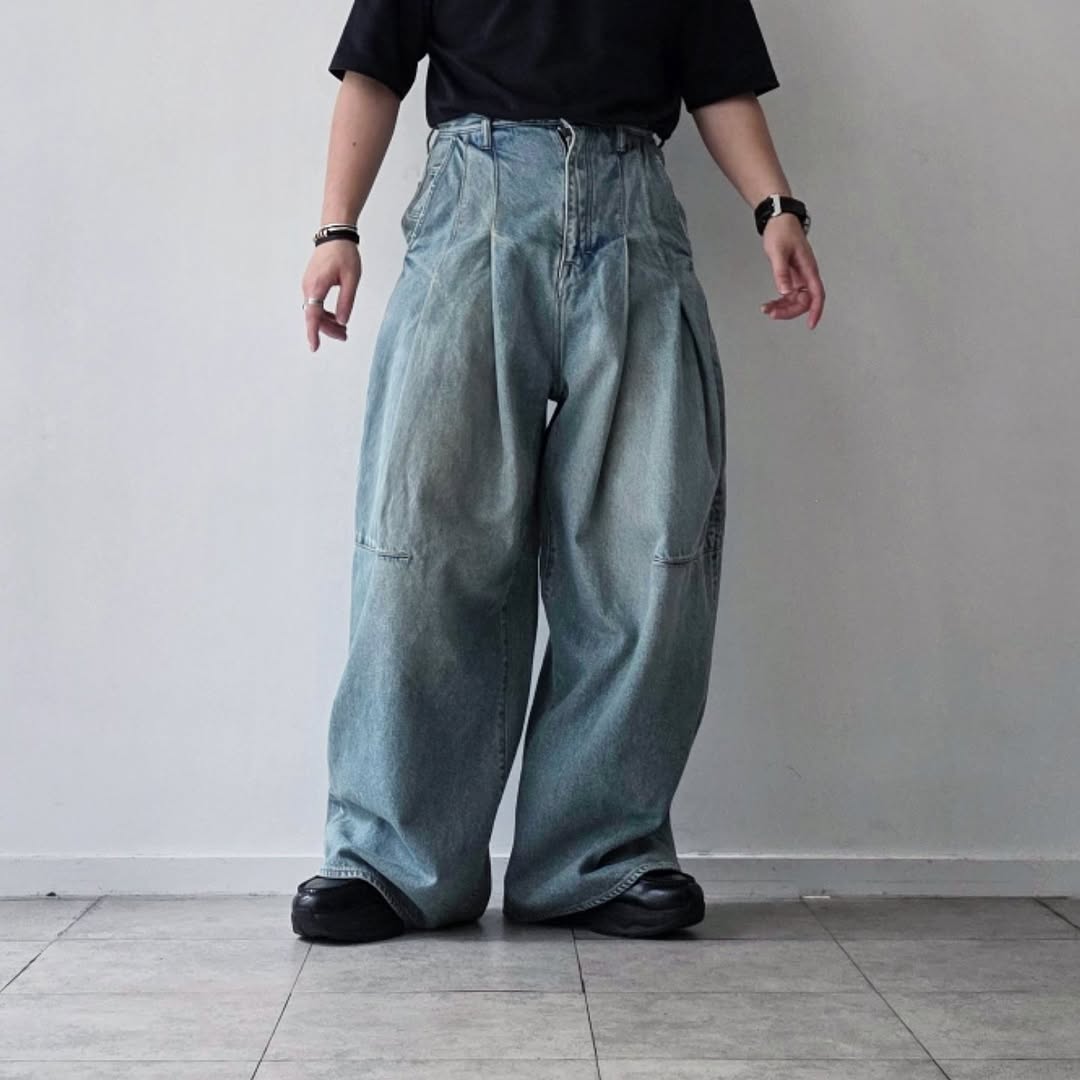 SHINYAKOZUKA / Damaged Ordinary City Baggy (Issue#8)(Indigo)