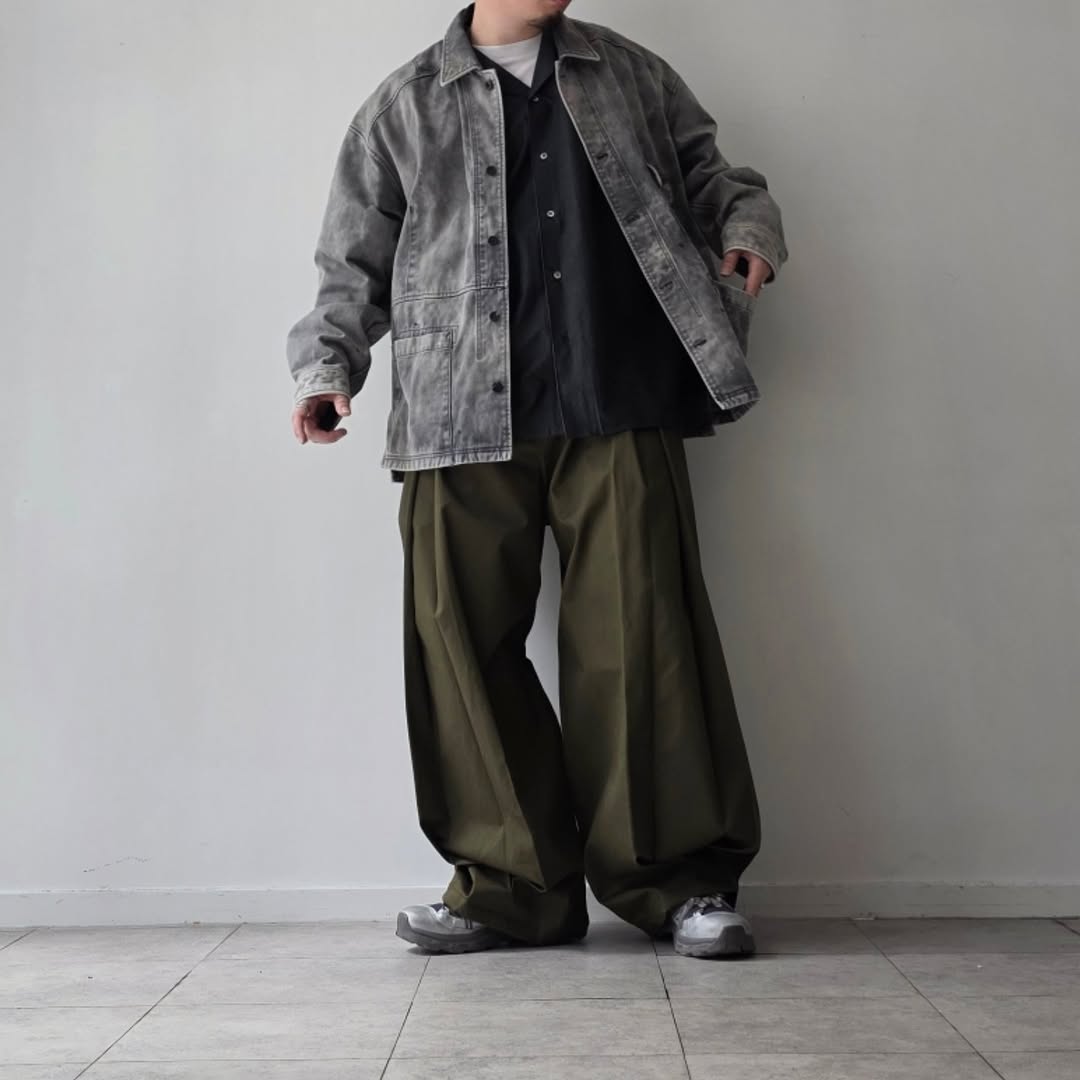 ANCELLM / Chino Shirt Jacket (Black)