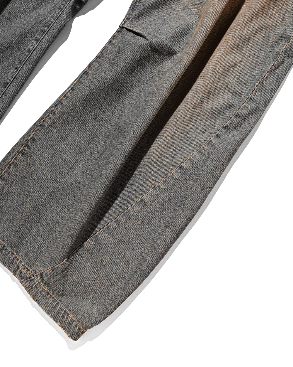 CLESSTE / Vintage Dyed Selvedge Denim Barrel Leg Pants (Vintage Brown)