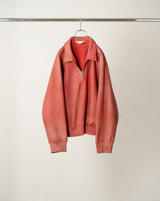 ANCELLM / Fleece-Lined Sweat Pullover (Red)