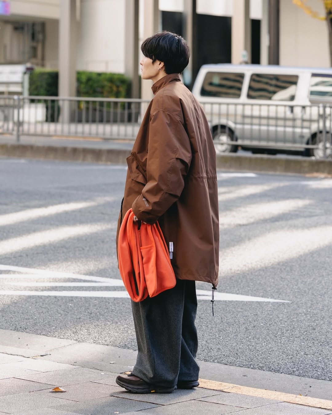 CLESSTE / +Phenix Windstopper ® By Gore-tex Labs City Fishtail Parka With Liner Jacket (Chocolate Brown)