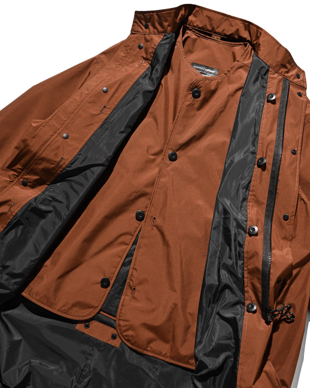 CLESSTE / +Phenix Windstopper ® By Gore-tex Labs City Fishtail Parka With Liner Jacket (Chocolate Brown)