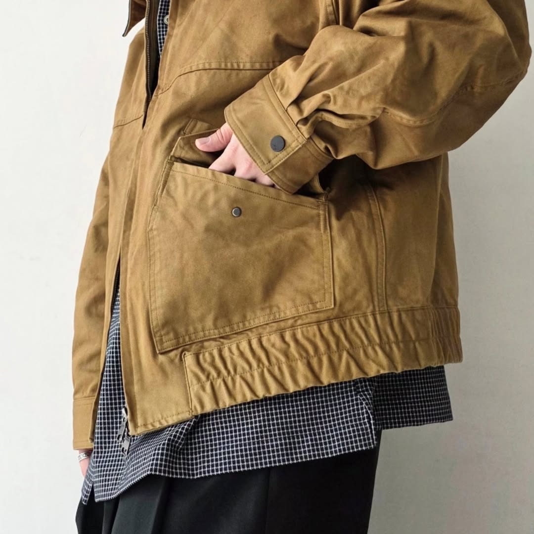 ANCELLM / Zip Blouson (Beige) – Tree and Branch
