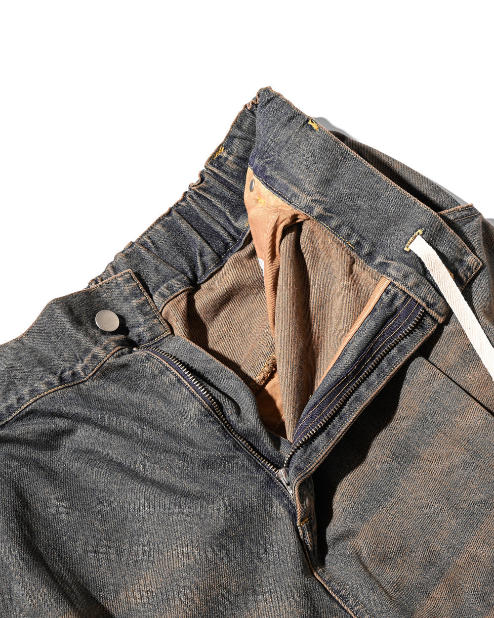 CLESSTE / Vintage Dyed Selvedge Denim Barrel Leg Pants (Vintage Brown)