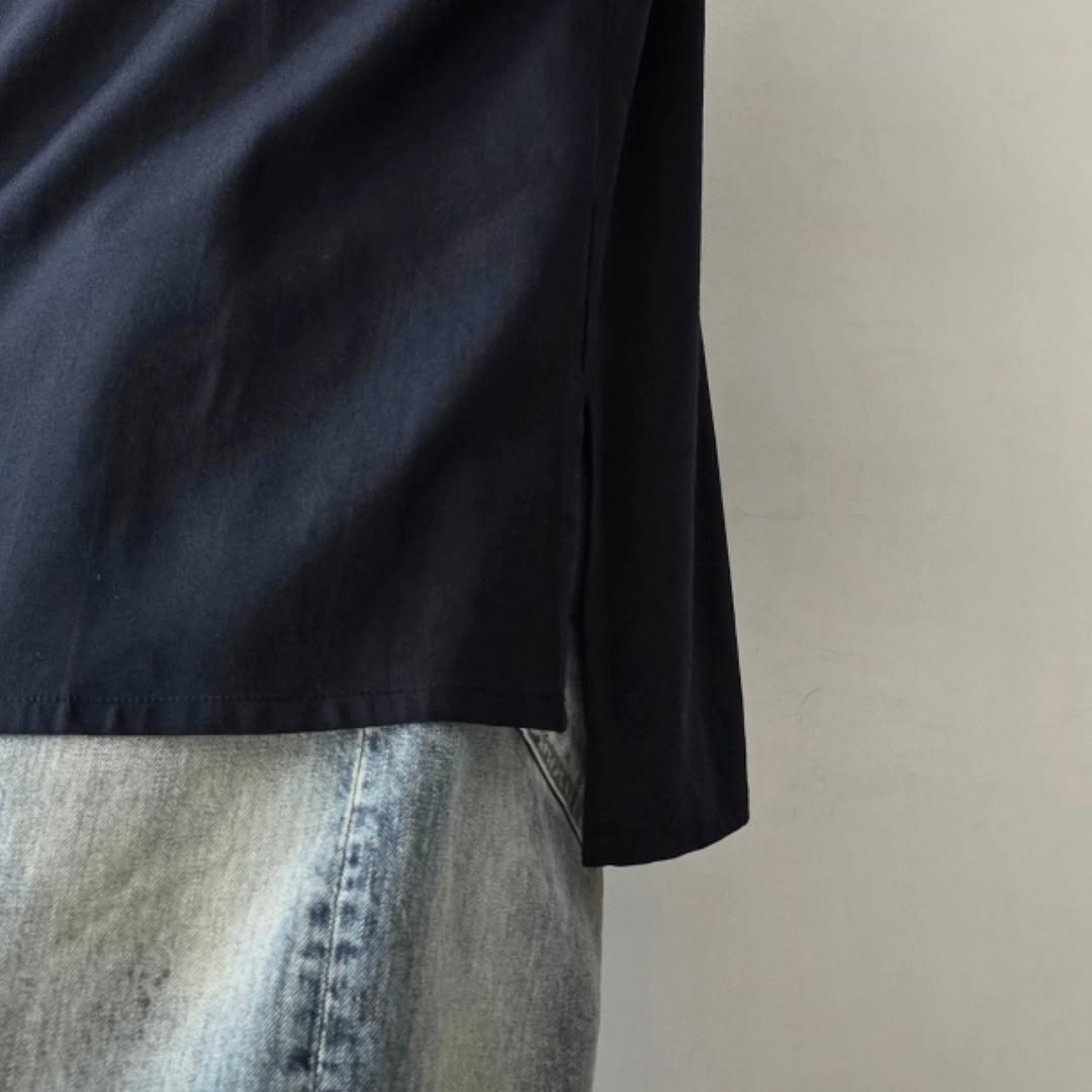 SABY / Bamboo Amuzen H-N Shirts (Black)
