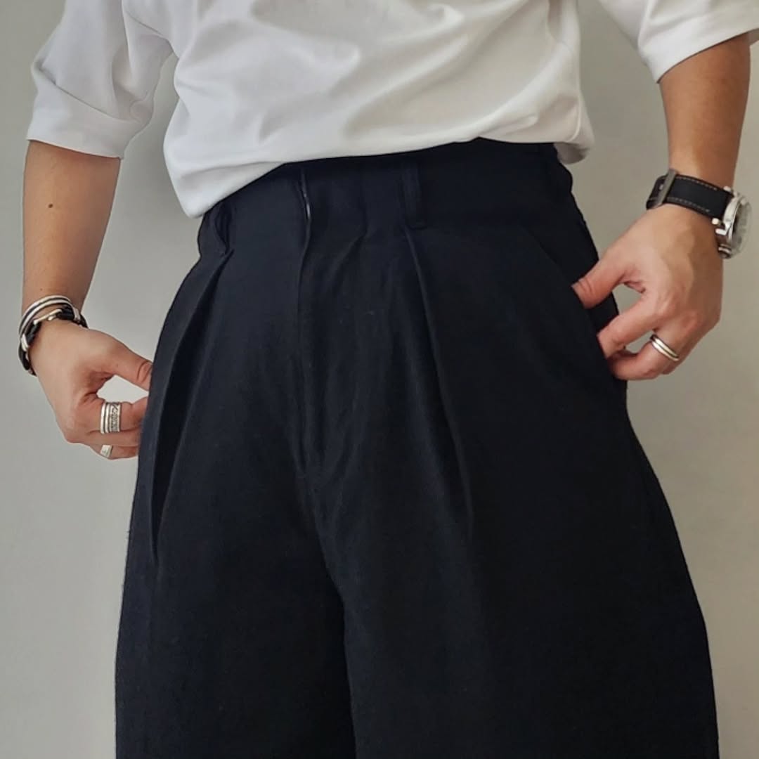 SABY / Tuck Baggy Type 3 - Bishu Japan Nep Wool Fab -