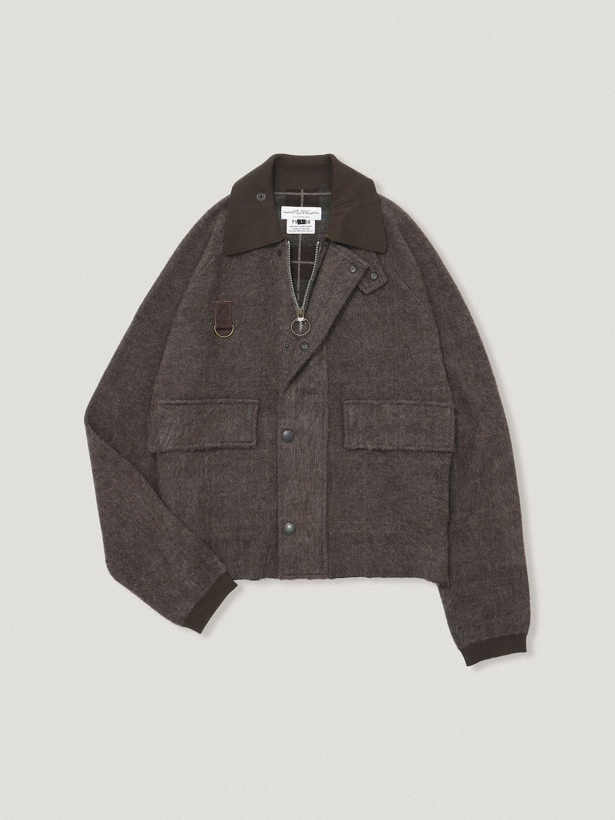 ELEPHANT TRIBAL FABRICS / Hunting Knit Shirt (Brown)