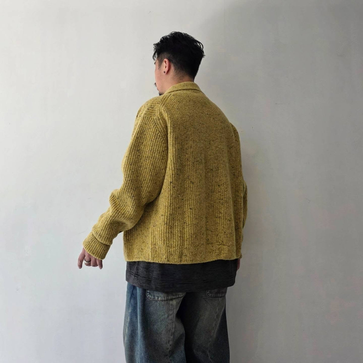SAGE NATION / Wiral Cardigan - Speckled Mustard