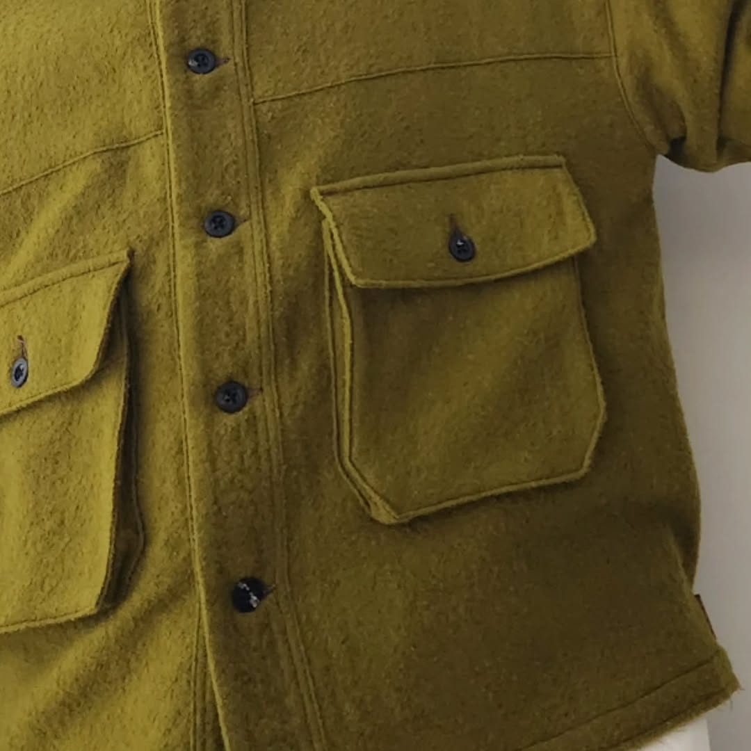 ANCELLM / Shrink Wool Layering Jacket