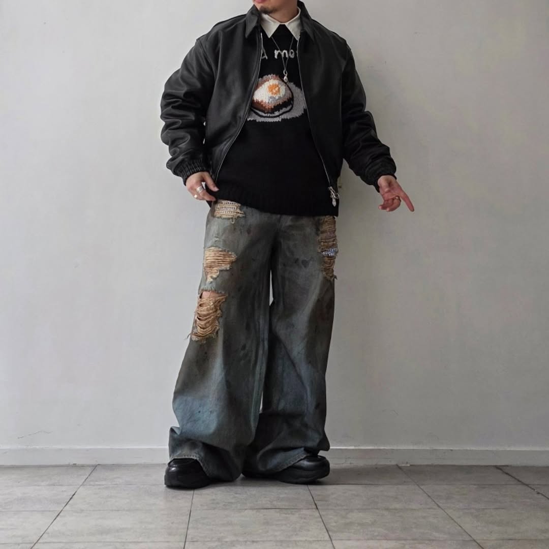 DISCOVERED / Crash Denim Pant