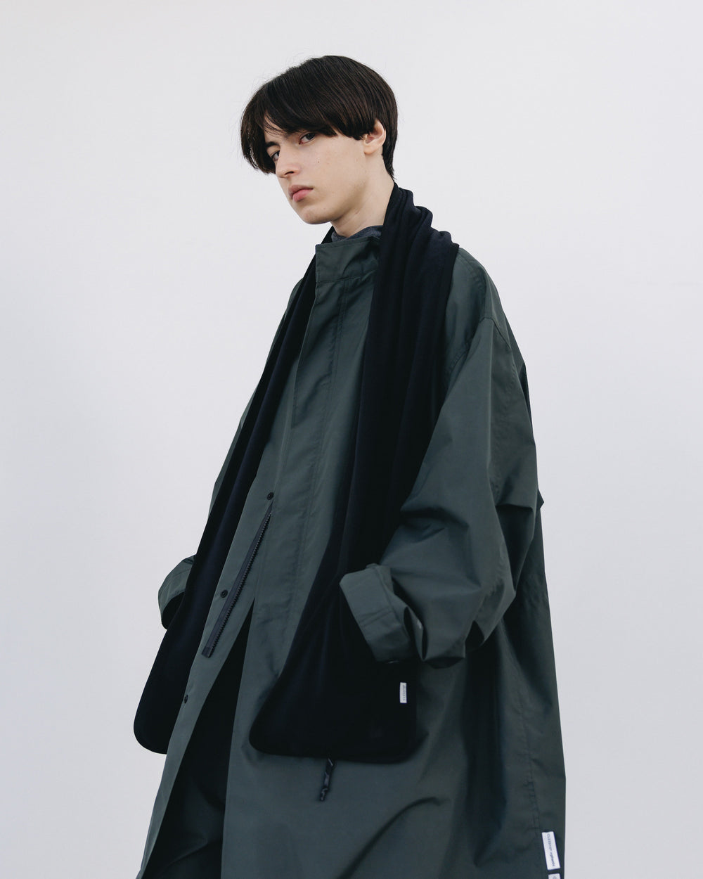 CLESSTE / +Phenix Windstopper ® By Gore-tex Labs City Fishtail Parka With Liner Jacket (Asphalt Gray)