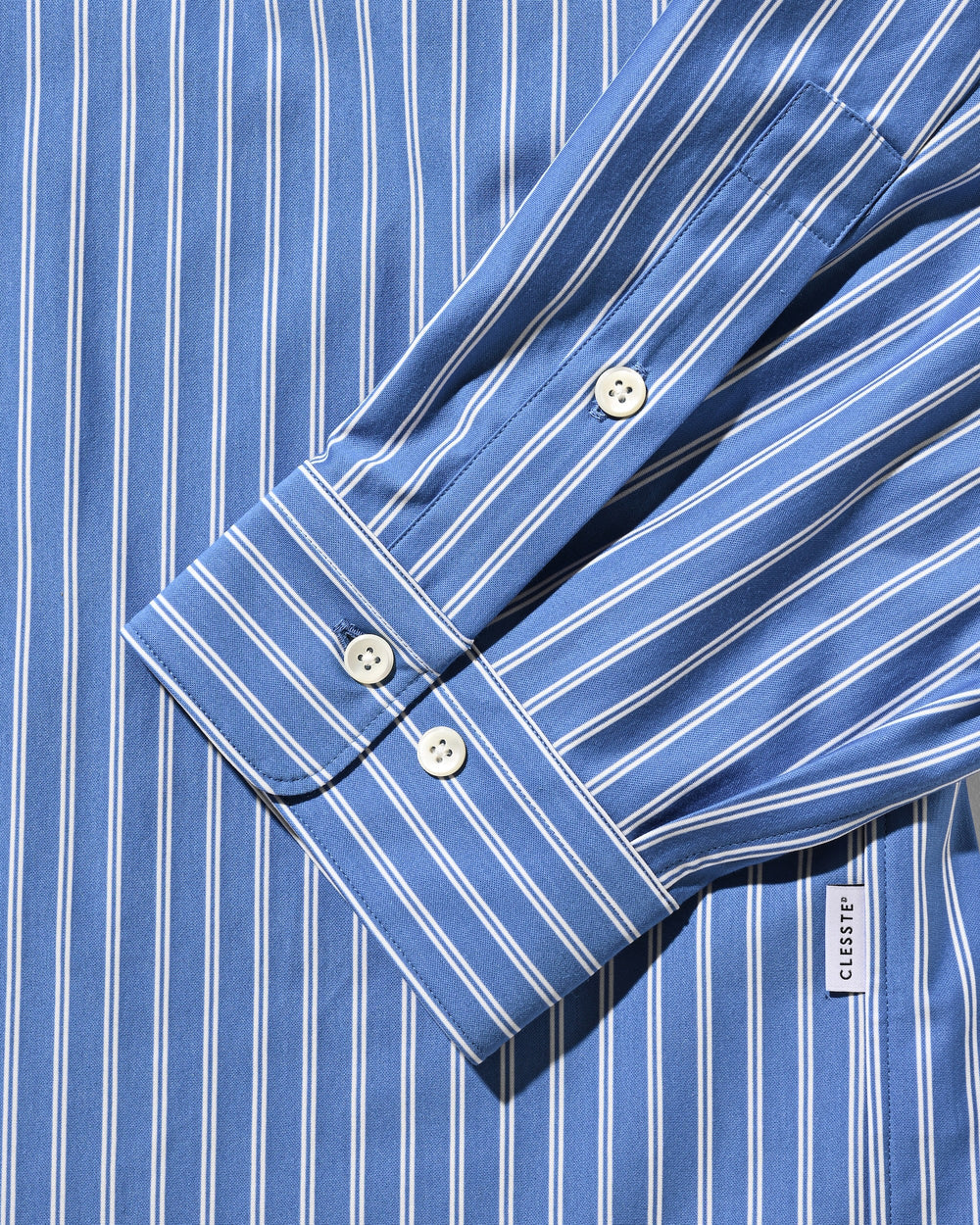 CLESSTE / 46G Knit Everyday L/S Shirt (Sax Blue Stripe)