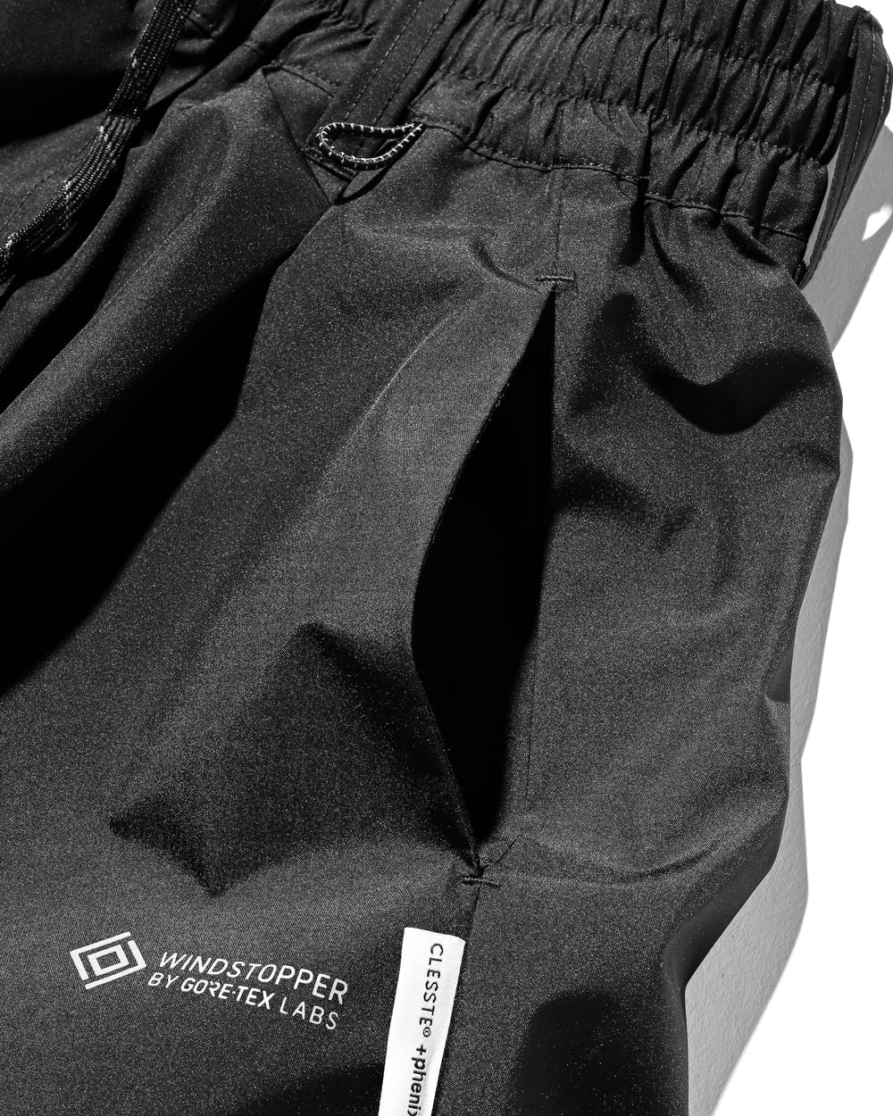 CLESSTE / +Phenix Windstopper ® By Gore-tex Labs City Barrel Leg Pants (Black)