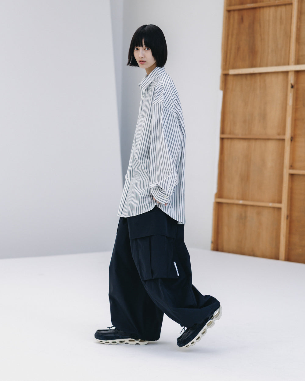 CLESSTE / +Phenix Windstopper ® By Gore-tex Labs City Mega Pocket Balloon Cargo Pants (Black)