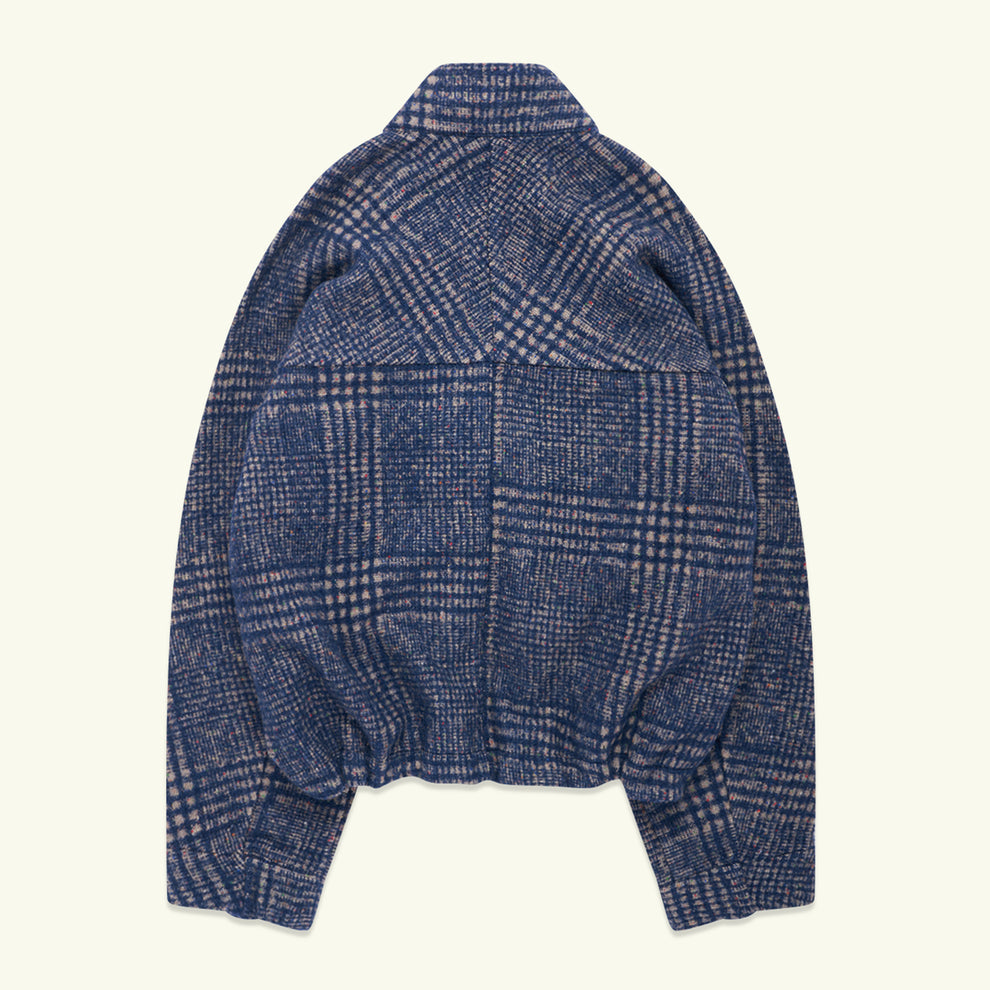 GANDER / Wool Peveril Jacket (Blue Check)