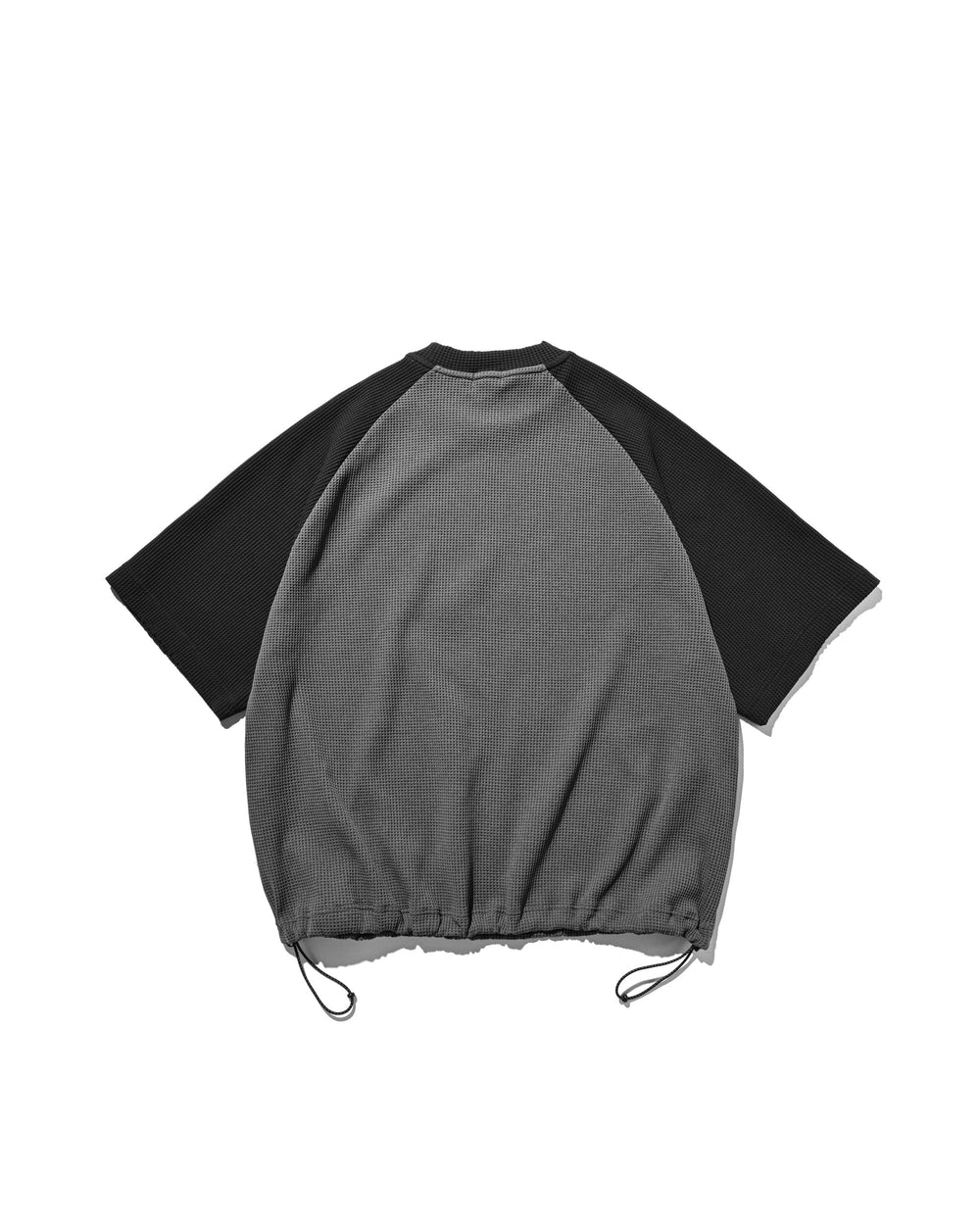 CLESSTE / City Light Thermal Raglan S/S T-Shirt With Drawstrings (Gray x Black)