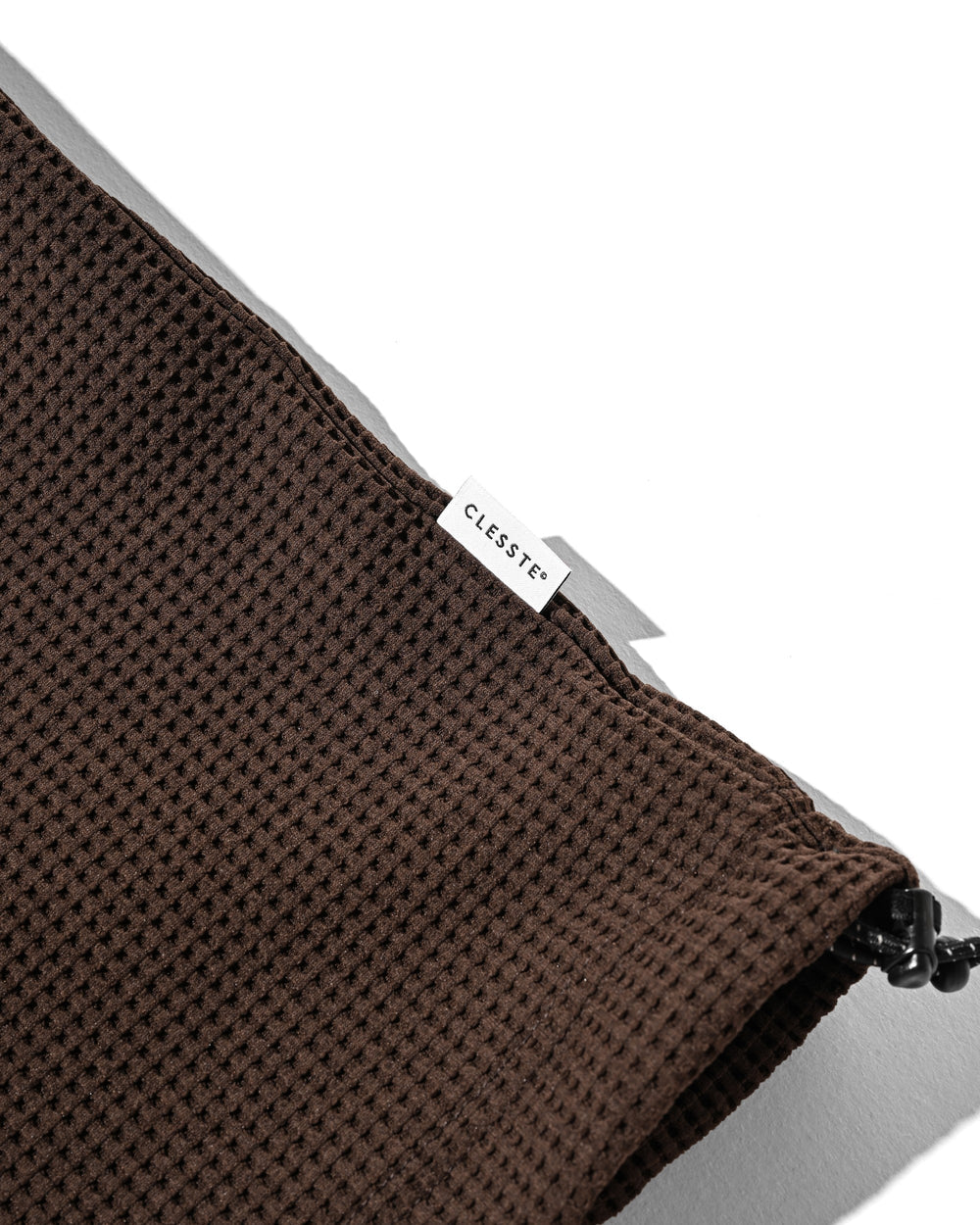 CLESSTE / City Light Thermal Raglan S/S T-Shirt With Drawstrings (Brown x Black)