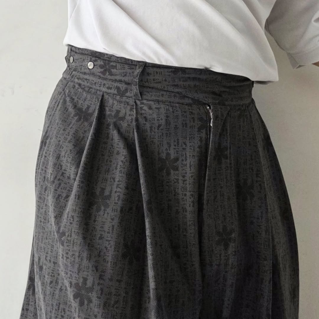 KANEMASA PHIL / 46G Opal Print Gurkha Pants