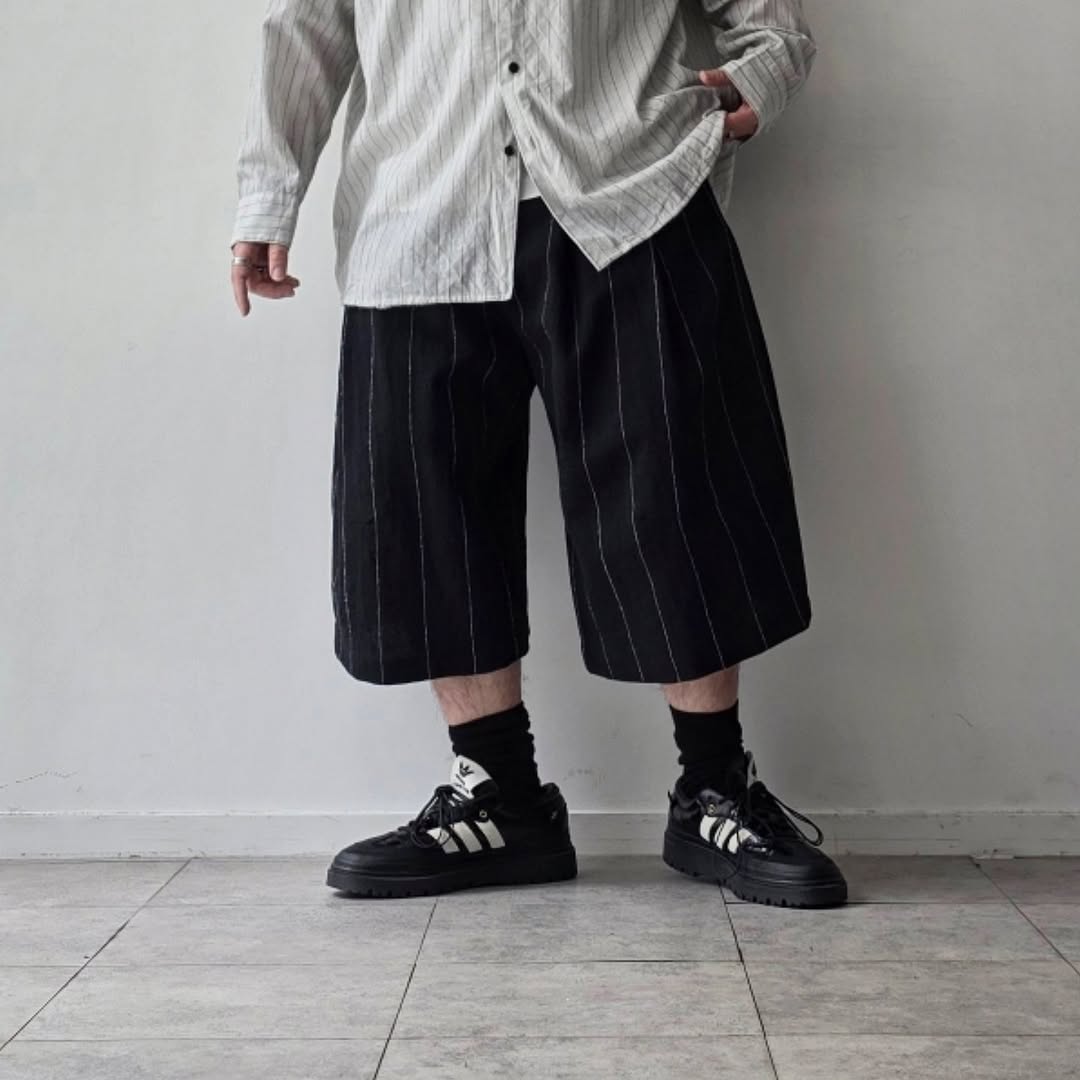 SHINYAKOZUKA / Baggy Shorts (Issue#8)(Pinstripe)
