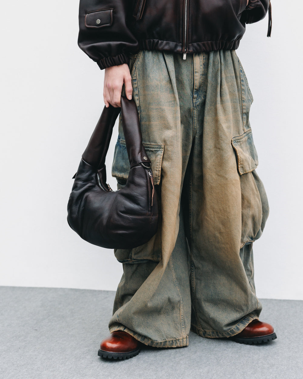 CLESSTE / Vintage Sheep Leather System Bag XS