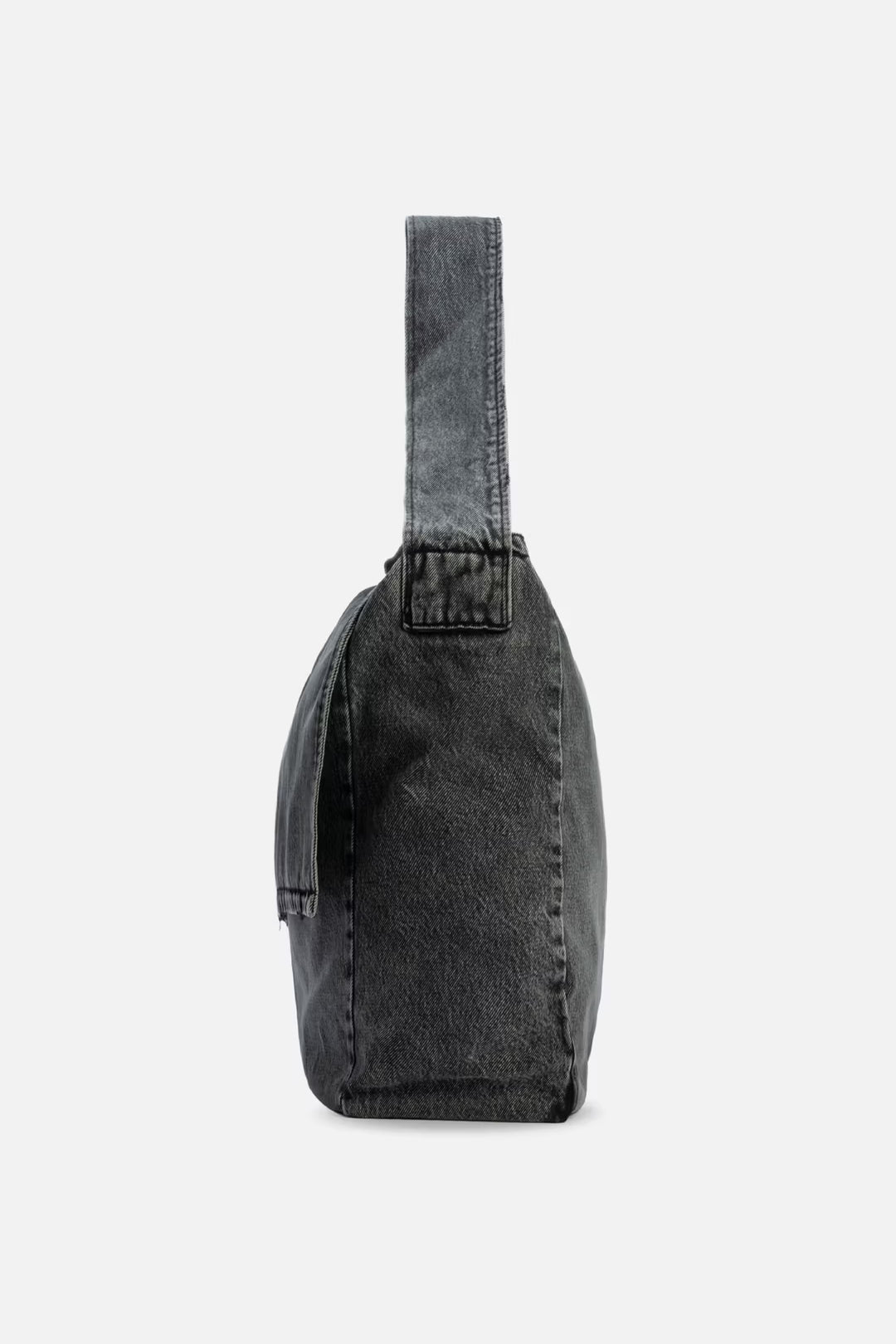 CODA / Black Acid Wash Denim Cross Body Bag