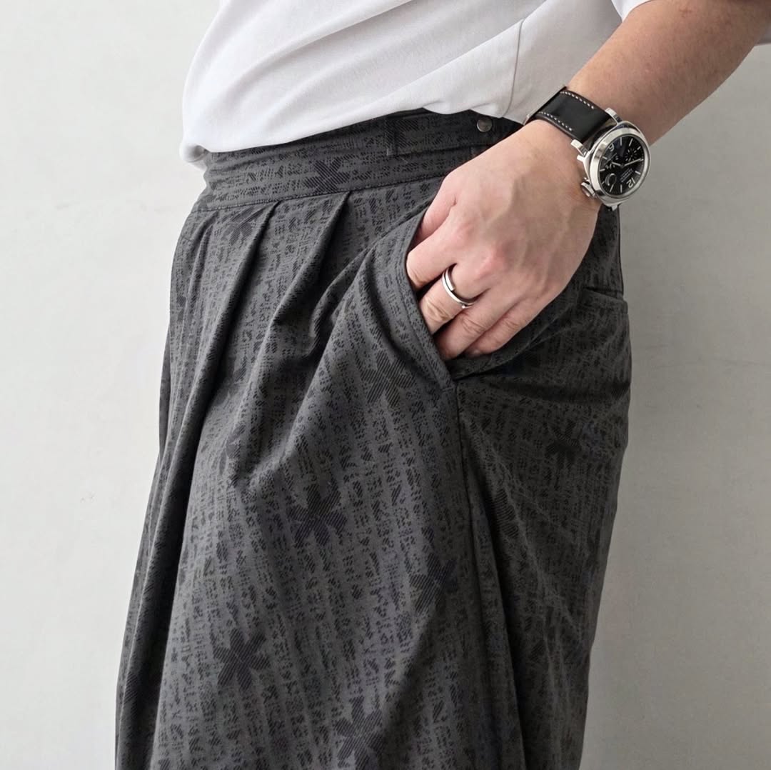 KANEMASA PHIL / 46G Opal Print Gurkha Pants
