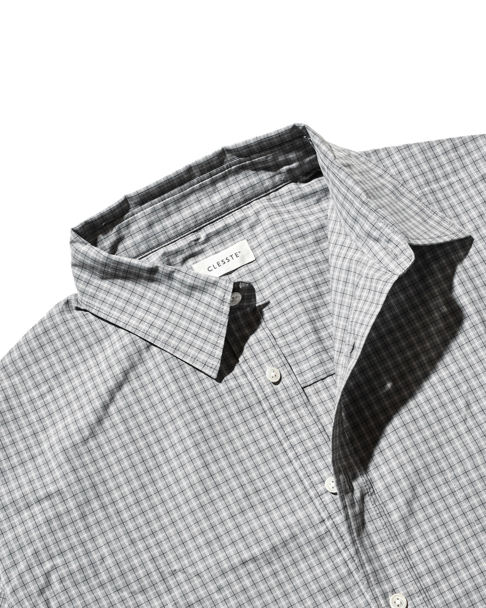 CLESSTE / Mini Plaid L/S Pullover Shirt (Gray)