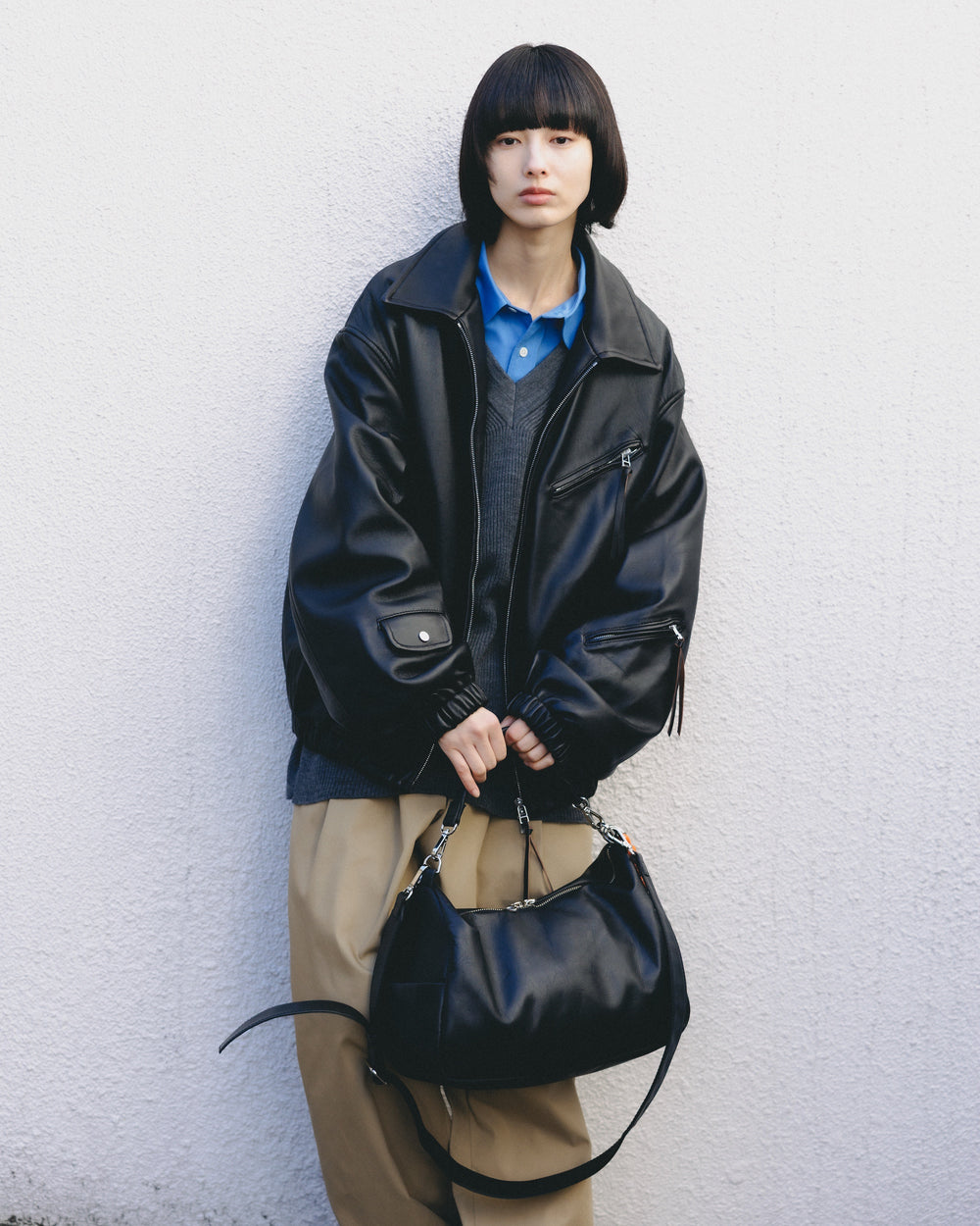 CLESSTE / Leather Day Off Bag (Black)