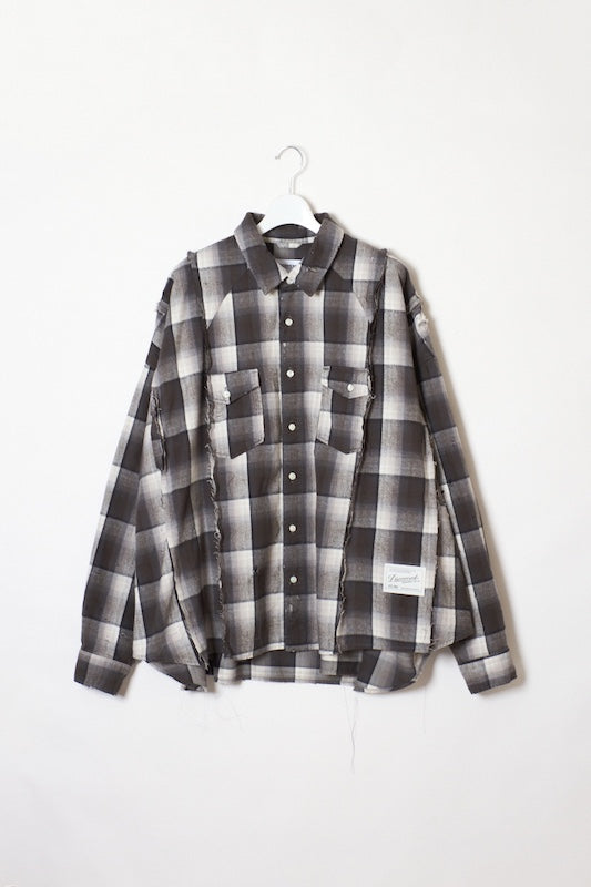 DISCOVERED / Switch Nel Shirts (Black)