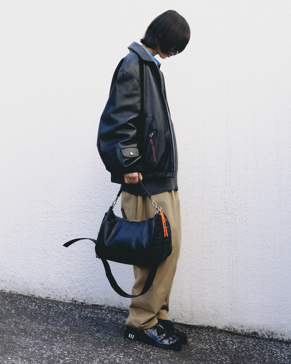 CLESSTE / Leather Day Off Bag (Black)