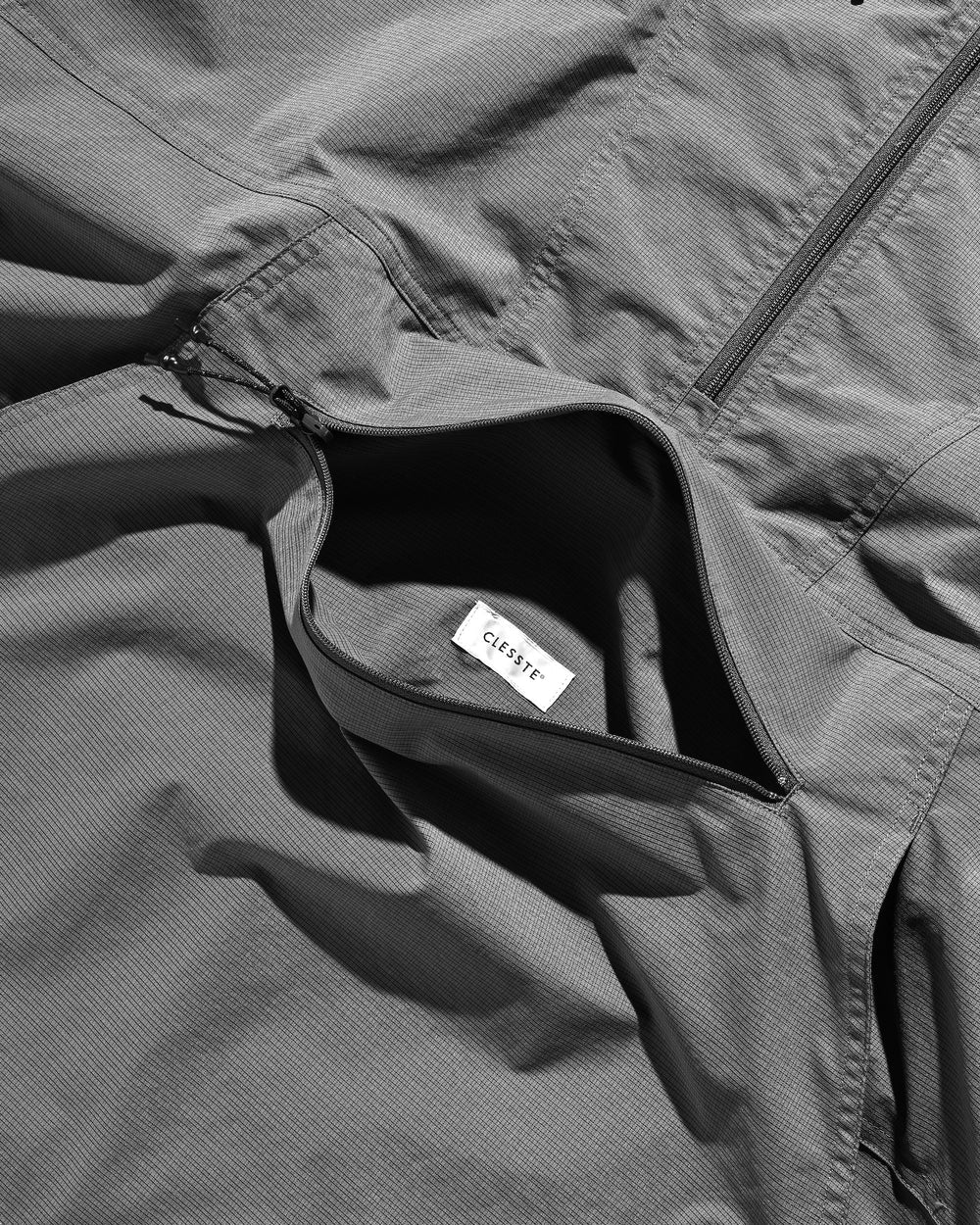 CLESSTE / Packable City Anorak Parka (Gray Mini Graph Check)