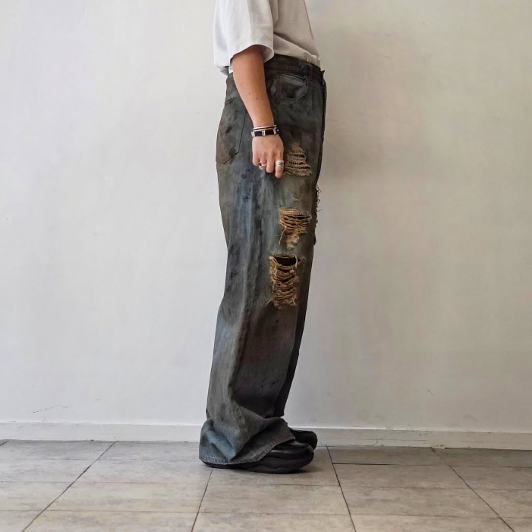 DISCOVERED / Crash Denim Pant