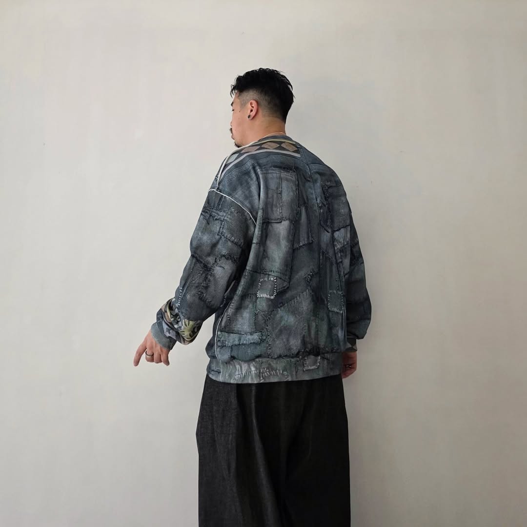 DISCOVERED / Crust Trompeloeil Pullover (Black)
