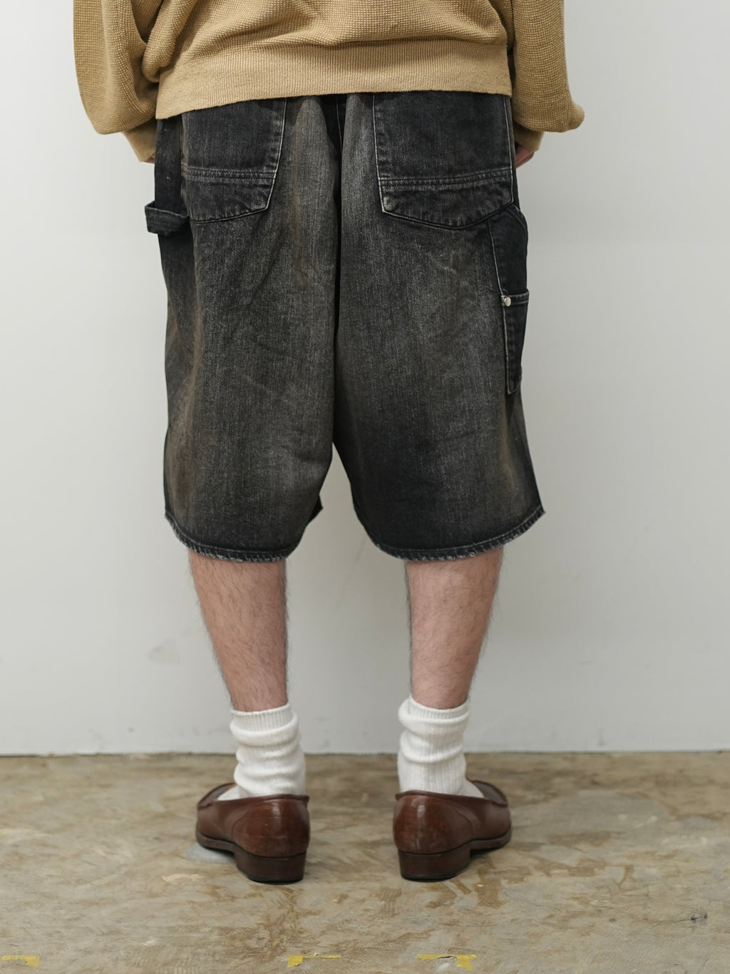 26ss ANCELLM アンセルム C/S PAINTER SHORTS ANCELLM / Denim Painter Shorts (Black) – Tree and Branch