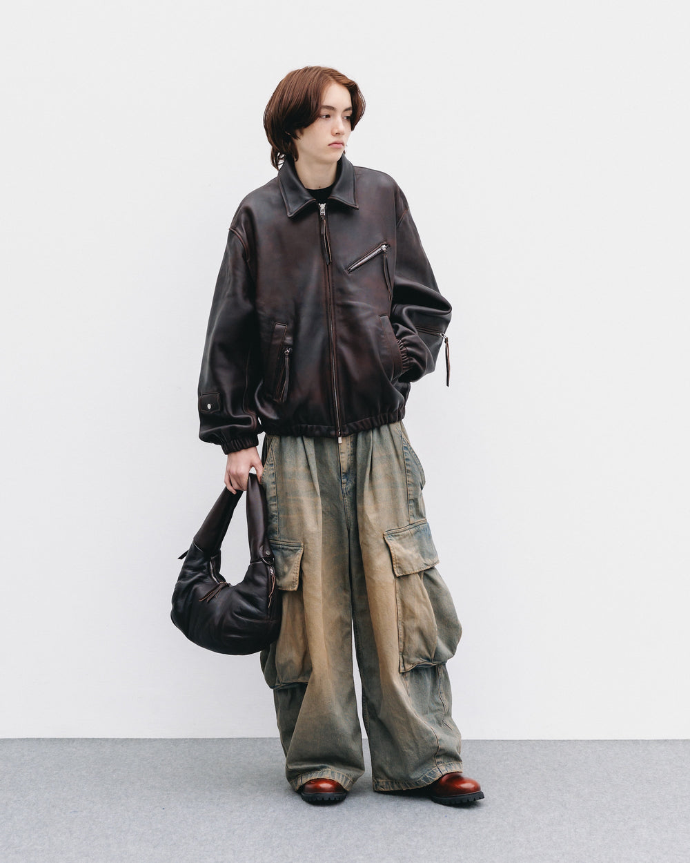 CLESSTE / Vintage Sheep Leather System Bag XS