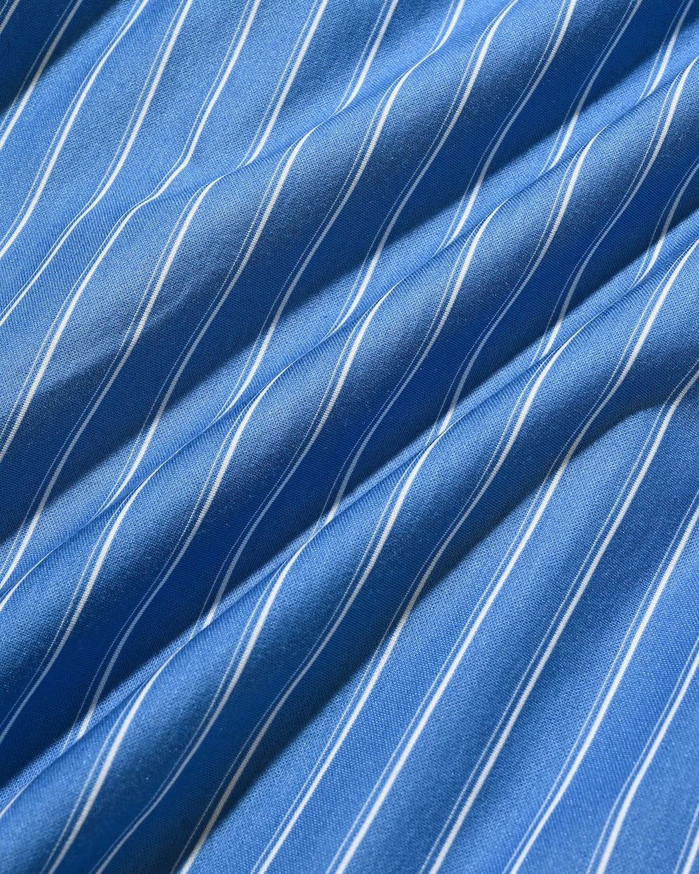 CLESSTE / Thick/Thin Stripe 46G Knit Everyday S/S Shirt (Sax Blue Stripe)