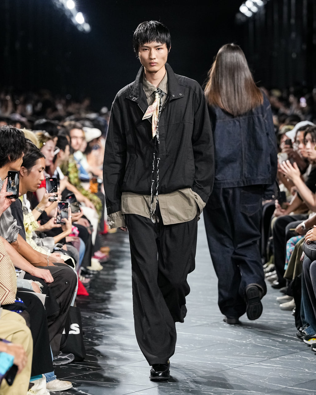 ANCELLM / Shrink Over Shirt (D.Brown)