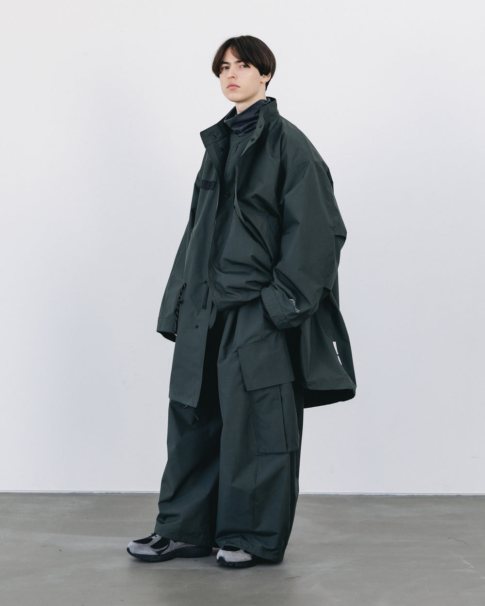 CLESSTE / +Phenix Windstopper ® By Gore-tex Labs City Fishtail Parka With Liner Jacket (Asphalt Gray)