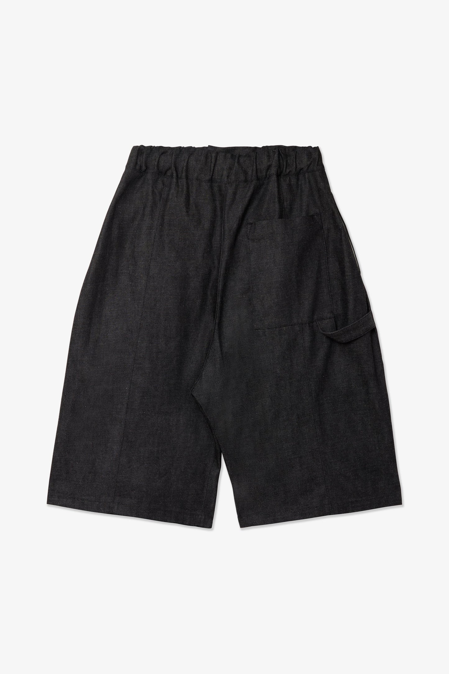 SAGE NATION / Box Pleat Short Denim - Raw Black