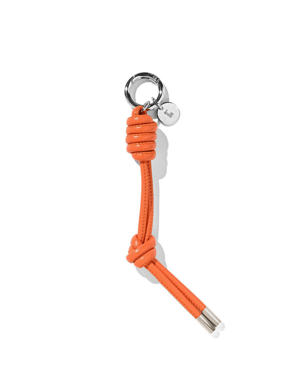 CLESSTE / Leather Knot Charm For ITTI (Orange)