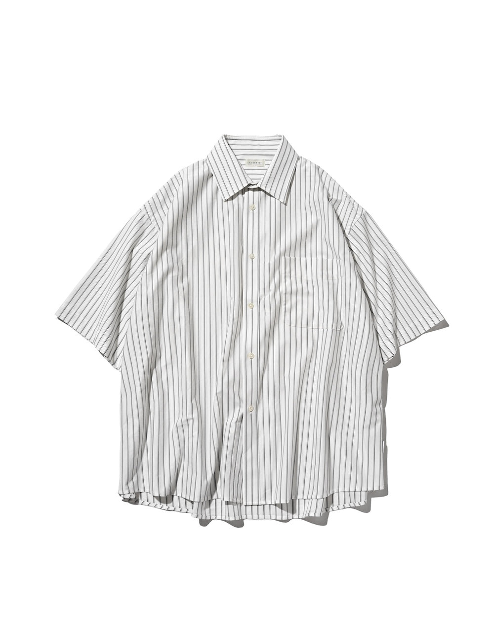 CLESSTE / Thick/Thin Stripe 46G Knit Everyday S/S Shirt (White Stripe)