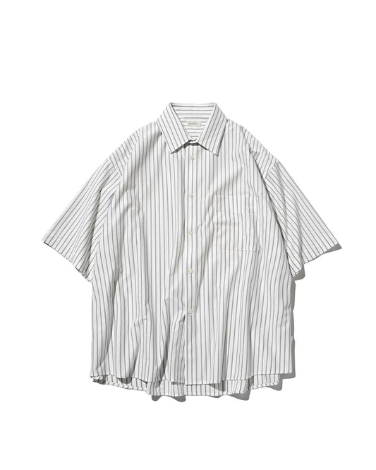 CLESSTE / Thick/Thin Stripe 46G Knit Everyday S/S Shirt (White Stripe)