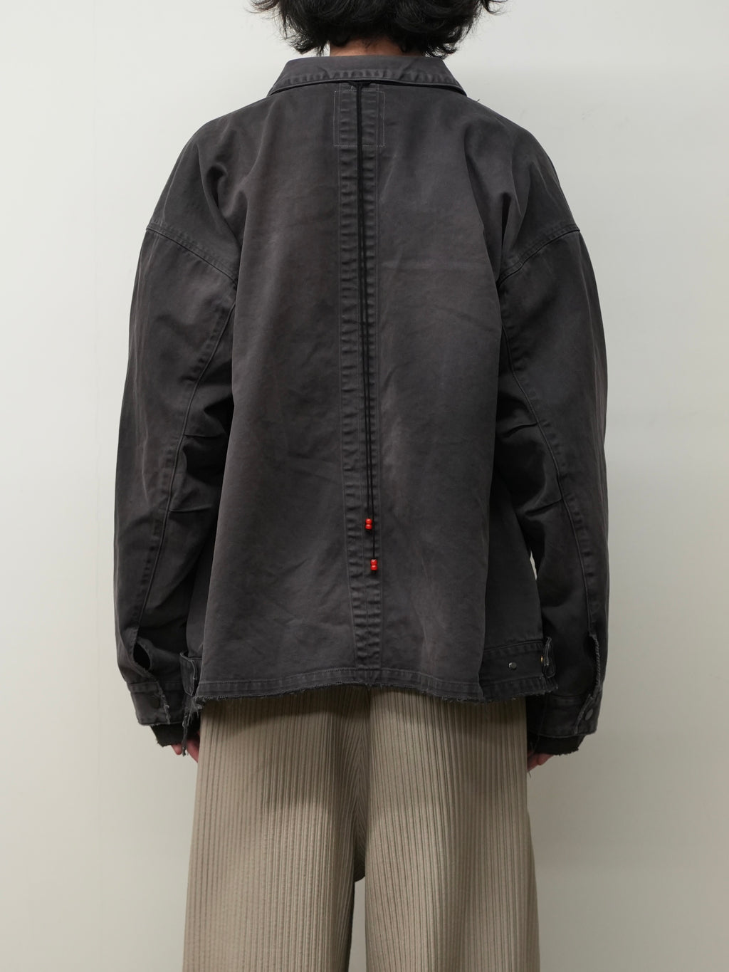 ANCELLM / Highcount Drill Aging Jacket (Black)